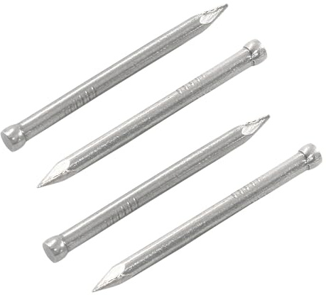 Cjueiom 30mm Finishing Nails, 100Pcs, 2mm/0.08 Inch Diameter | Carbon Steel, 13 Gauge, Wood Nails Hand-Drive Hardware, For Skirting Boards, Battens, Wood, Frame