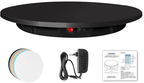 Plato Giratorio eléctrico Profesional de 360 Grados para fotografía, Capacidad de 150 kg, Plataforma giratoria automática para imágenes, exhibición de Productos o exhibición de Pas