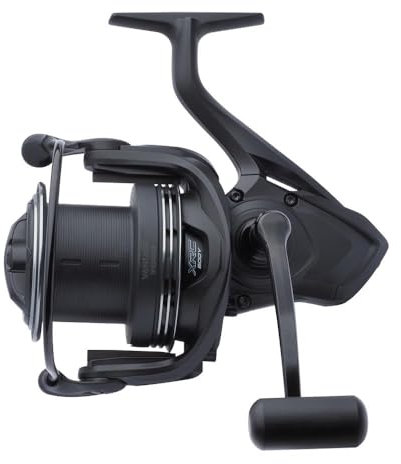 PENN Vantage Long Cast Karpfenrolle, Pit-Style Design, Schwarz, Größe 7000 und 8000, Weitwurfrolle, Freilaufrolle (7000)
