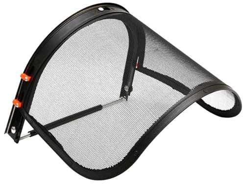 Visière de Protection en Maille de Fer pour Casque sécurité, Protection pour désherbage, Jardinage, Taille, pour Le Visage, pour Casque sécurité