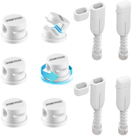 Cable Clips, Cord Organizer Cable Holders 360° Swivel with Cable Protectors for Type C, Strong Adhesive Charger Holders for Nightstand, Kitchen Appliances, Office Supplies, Phones, Cars, White