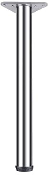 Patas ajustables de acero inoxidable para muebles, 1 pie de mesa de metal para sofás, armarios, cajones de cocina y zócalos, altura ajustable con tornillos, patas de apoyo