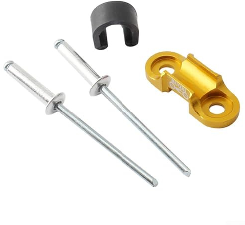 Gdfnmogo For Bicycle Cable Guide for Road For Bike | Brake Line Holder with Aluminum Alloy Frame Mount | Compatible with 6.3mm Diameter Cabl(GOLDEN)