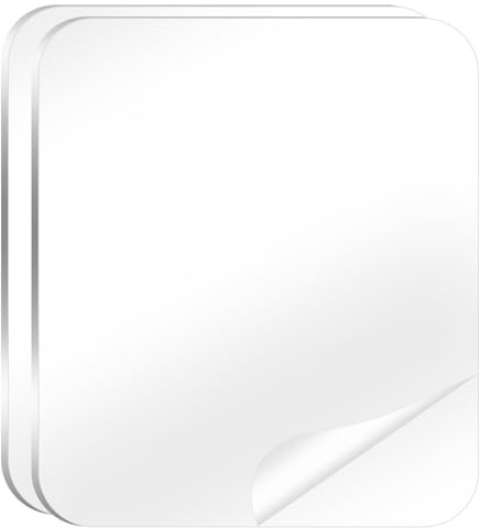 QUARKZMAN 2pcs Patins Adhésifs En Gel Double Face Adhésifs En Gel Sans Traces Patins De Montage En Amovibles Lavables Antidérapants Pour Voiture Maison Bureau DIY Bricolage, Transparent