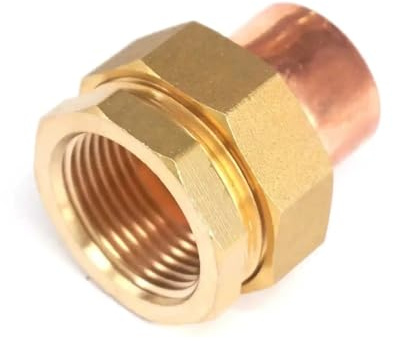 ESTAOUAK 1 BSP Messing weiblich 28mm ID Kupfer Buchse Ende Feed Union Rohr