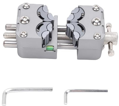 Yanmis Étau Fractal, Mini étau de Presse pour Perceuse avec Enclume, Pinces de Presse pour Perceuse en Acier Inoxydable, Conception Multi-mâchoires, pour la Réparation de (Mandrin en acier inoxydable)