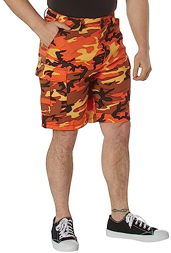 Rothco P/C BDU Shorts, Herren, 17124, Savage, orange Camouflage, L