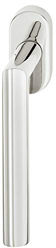 Drehkipp-Fenstergriff Edelstahl Fensterolive Form | WH2171 | Fenster-Olive mit 90°-Rasterung für Drehkippfenster | Edelstahl poliert | Drehkipp-Rasterolive ohne Schließzylinder | 1 Stück