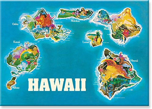 Pacifica Island Art Kühlschrank Magnet mit Hawaiianischem Motiv - Hawaii