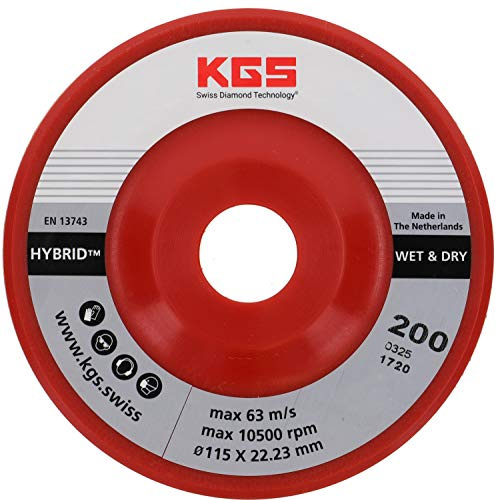 Dischi a lamelle diamantate KGS Hybrid Ø 115 x 22,23 mm – Linea Gold (grana 200)