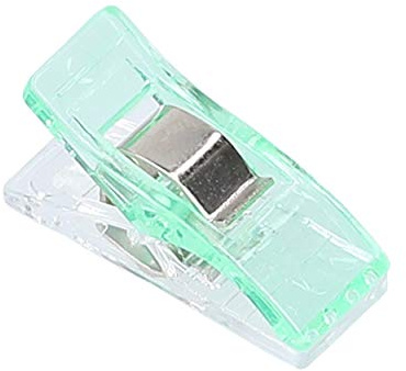 mumbi 100x Stoffklammern Nähklammern Nähclips WonderClips Nähzubehör in Grün