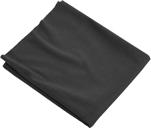 AFASOES Lautsprechergrill Reinigungstuch Polyester Schwarz 170 x 50cm | Akustisch Transparent, Zuschneidbar, Staubdicht, Für Lautsprecherboxen, Subwoofer, HiFi Und DIY-Reparaturen