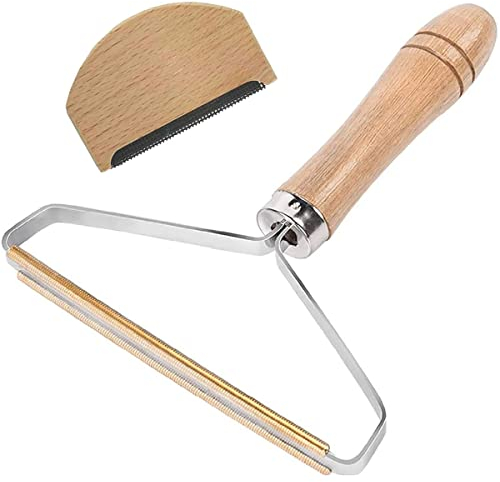 Kit de Rasoir Anti bouloche, Décapant de Peluches, Peigne en Cachemire Brosse Manuel Anti Poil Combinaison, Portable Lint Remover pour Vêtements Coat et Carpet