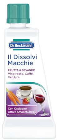 Dr. Beckmann El removedor de manchas de frutas y bebidas | El quitamanchas específico contra las manchas de vino tinto, café y mucho más | 50 ml