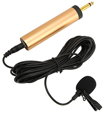 Kabelansluten Lavalier-mikrofon Lavalier slag mikrofon trådbunden klämma på mikrofon rundstrålande kondensor slag mikrofon 3,5 mm trådbunden Lavalier-mikrofon 5 m kabel