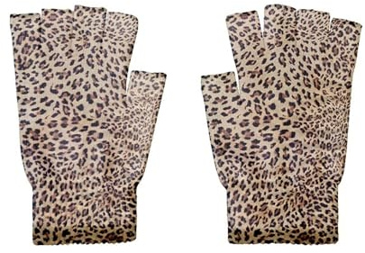 Fingerlose Handschuhe – Leoparden-Handschuhe Für Damen, Modisch, Elastisch, Fünf Finger, Handschuhe Für Herren, Outdoor-Handschuhe, Fingerlose Party-Handschuhe, Touchscreen-Fahren, Arbeiten, Tipp