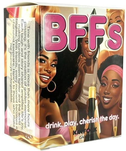 Kinfolk BFFs Bonding Bash Spark Memorable Girls' Nights with This Drinking Card Game, Share Laughter, Toast Friendships, and Strengthen Bonds in Fun-Filled Style