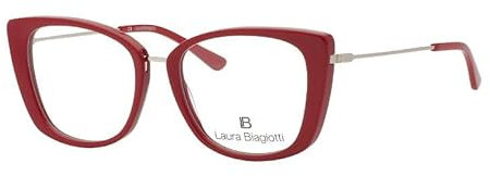 Laura Biagiotti LBV21 Brillenfassungen in Schmetterlingsform, Red Eco