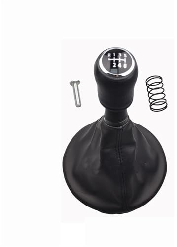 Schaltsack Schaltmanschette Für VW Für Transporter Für Multivan Für Caravelle T5 2003-2010 Auto 6 Gang Schalthebel Schaltknauf Ledermanschette Schaltkopf (Farbe : 6 Speed)