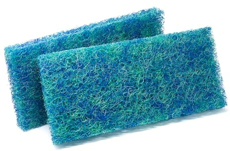 VIALIA Japanmatten 2er Set in blau, Ersatzteil für CBF-350B Kammerfilter | Biomatte zur groben Filterung, 43x22x3,5 cm, hohe Wasserdurchlaufmenge, einfache Reinigung