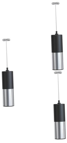 Amosfun 3 Pièces mousseur à lait électrique fabricant de mousse à café mousseur à main batteur à crème ustensile de cuisine mixeur cuisine mélangeur à main pratique Accessoire de lait abs