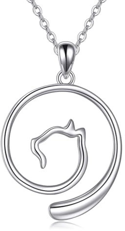 Katze Ring Halter Halskette für Frauen 925 Sterling Silber Hochzeit Ring Keeper Halskette Schmuck Geschenk für Frau Mütter Tag Geschenk