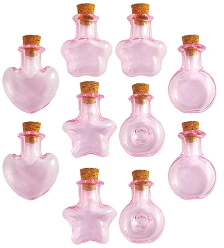 MAGICLULU 10stücke Pack Kleine Glasflaschen Mit Korken Luftdicht Kreative Wunschflaschen Mini Glasbehälter Für Bastelprojekte Hochzeitsgeschenke Vorratsglas