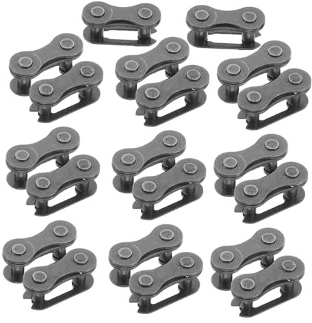 BESPORTBLE 20pcs Bicycle Chain Link Connector Rust-Free Steel Repair Accessories for Cycling Sturdy Bike Chain Connector for Quick Repairs