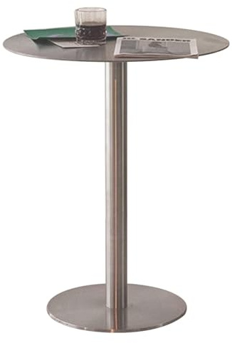 Moderner runder Stehtisch aus Edelstahl, 40 cm/50 cm/60 cm hoch, Bistrotisch mit platzsparendem Design für Pub, Café, Esszimmer, kompakte Möbel für kleine Räume (Größe: 50 x 95 cm) (50 x 105