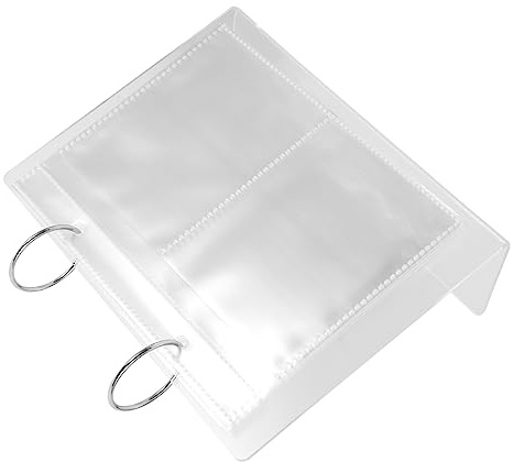 Kichvoe Nail Art Sticker Storage Album Transparent DIY Nail Decal Collecting Book with Capacity for and Organization Slots and Accessories
