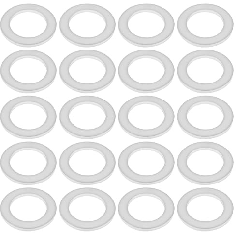 ECSiNG Rondella Di Scarico Del Tappo Della Coppa Dell'olio Da 20 Pezzi JWM062 Compatibile Con Yamaha XTZ 700 TENERE 2019-2020 14x22x1,5 Mm