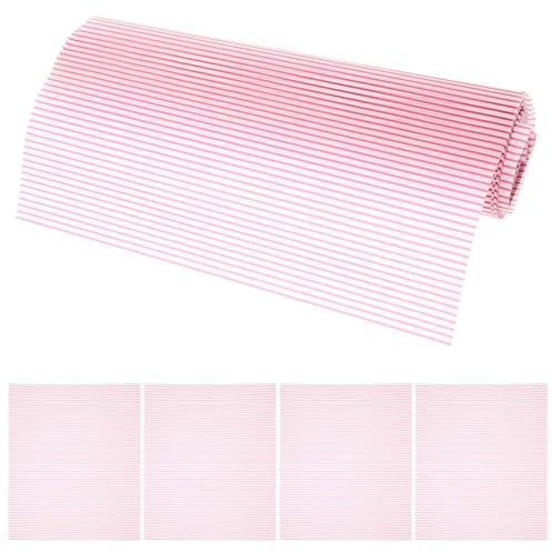 JECOMPRIS 100 pièces Papier Ciré Anti-graisse pour Aliments Feuilles de Papier Emballage Alimentaire Imprimé pour Sandwichs Burgers Frites et Pâtisseries Rouge Rayé