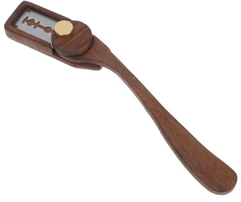 OSALADI Cuchillo para Cortar Masa Madre con Mango de Madera Hoja Curva de Acero Inoxidable para Pan Artesanal Herramienta Profesional para Repostería Utensilio de Pastelería para