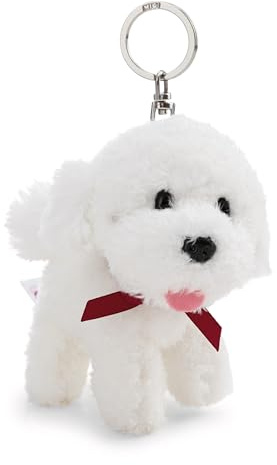 Schlüsselanhänger Bichon Frisé 10cm - braun - Treuer-Plüschbegleiter für Rucksack oder Tasche, Schlüsselhalter für Klein und Groß | 63400