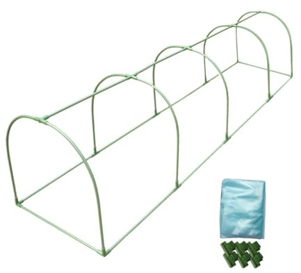 Ailan Che è robusto e può durare a lungo Robusto e durevole Telaio in tubo di Installazione fai da te Mini serra esterna Serra portatile con copertura antipioggia Patio