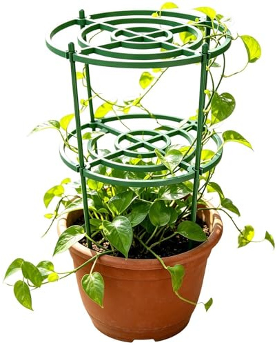 Pali Di Supporto Per Piante - Gabbia Per Anelli Di Peonia In Metallo 120x30 Cm 400 G (1 Confezione) | Traliccio Per Fiori, Struttura Per Arrampicarsi Su Rose, Supporto Per Coltivazione Verticale Decor