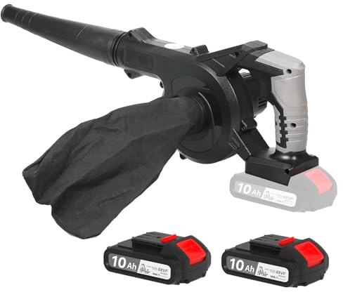 Cordless Leaf Blower and Vacuum 21V, Weytoll Lightweight Battery Powered Garden Blower for Leaf Blowers Patio, Yard, Sidewalk, Vacuum Cleaner for Dust, Hair, Debris with Infinite Speed Control Switch