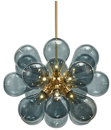 Modern Pendelleuchte Glaskugel Bunte Pendelleuchte, Moderne künstlerische Bubble Globe Glasschirm-Kronleuchter, Decor Decken-Hängelampe für Kücheninsel Schlafzimmer Wohnzimmer Kinderzimmer ( Color : B