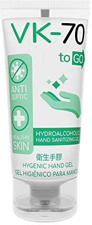 10 x 50ml Hand Desinfektionsgel To-Go | ohne Duft | Hydroalkoholisch 70% Alkohol