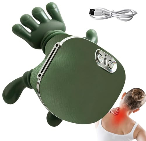 Massaggio Elettrico Dei Tessutis Profondi 4D Con Impastamento | Massaggiatore Cervicale Con Manine, Massaggiatore Per Spalle Con Calore, MassaggiatoreShiatsu Per Schiena E Collo Per Allevia