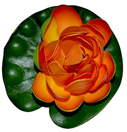 warenplus2014 Flor de nenúfar para decoración de estanque, color verde, flor para estanque, planta pequeña