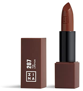 3INA MAKEUP - The Lipstick 287 - Schokolade Lippenstift - Matt Lippen-Stift mit Vitamin E und Shea Butter- Langanhaltender Hochpigmentiert Creme - Vanille-Duft - Vegan - Cruelty Free