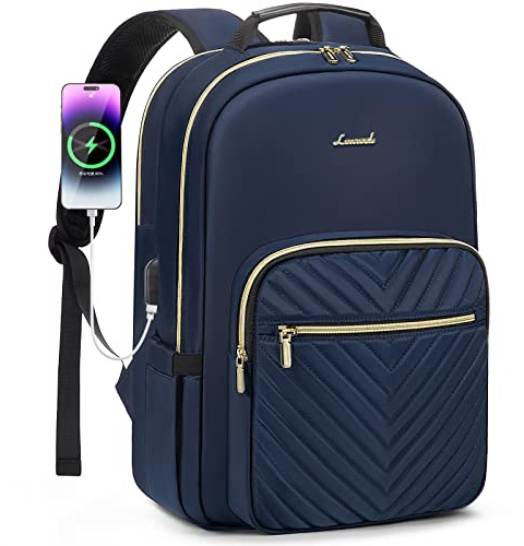 LOVEVOOK Laptop Backpack for Women 15.6 Inch, Womens Backpacks Rucksack | for Work Business Travel School College With USB Port, Lightweight Back Pack Computer