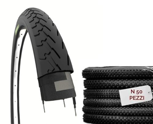 Reifen 700 x 35 c | 50 Straßenreifen für City Bike 700 x 35C schwarze Reifen für Erwachsene