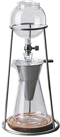 Dickly Caffettiera per caffè Espresso Filtro per caffè Ice Cold Brew Gocciolatore per caffè in Vetro