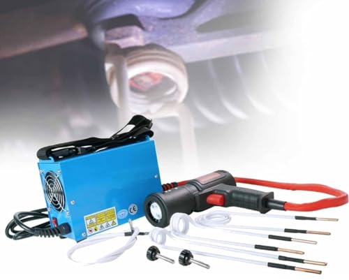 Magnetic Induction Heater Kit, 1500W Hand Held Automotive Flameless Heat Bolt Buster Tool for Rusty Screw Removing with 4 Coils