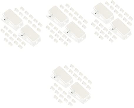 NUOBESTY 100stücke Transparente Wandclips Für Id-karten Und Poster Selbstklebende Clips Für Büro Und Zuhause Für Seminare Und Veranstaltungen