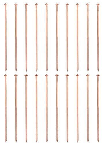 PATIKIL 100pcs CD Weld Pins, 120mm Insulation Weld Pins Stud Welder Pins Insulation Copper Nails Welding Nails for Repair Boat Self Locking Washer