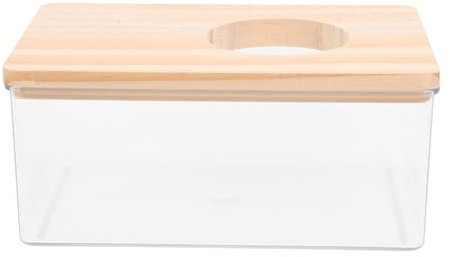 ORFOFE Transparente Hamster Sandbadbox Acryl Sandbadezimmer Kleintier Toilette Dusche Für Hamster Mäuse Und Andere Kleintiere