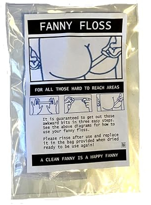 FANNY FLOSS Funny Rude Novelty Gift Ladies Secret Santa Joke Gift For Friend, Wife, Girlfriend 21st 3Oth 40TH 50TH 60TH Birthday, Adult Christmas Stocking Filler Leaving Present Hen Party.